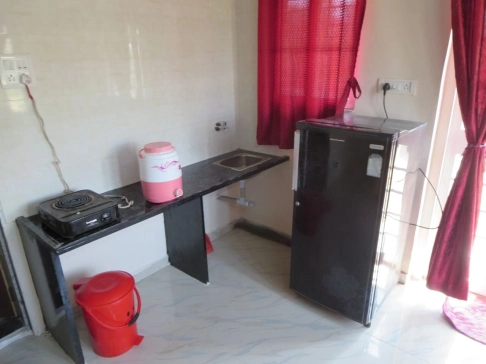 Mini kitchen - self-catering option for budget cottage near Trimbakeshwar